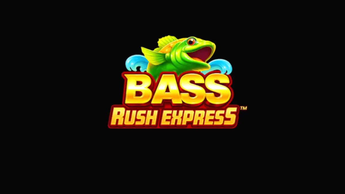 Bass Rush Express স্লট গেমের ইন্টারফেস এবং ফিশিং থিম